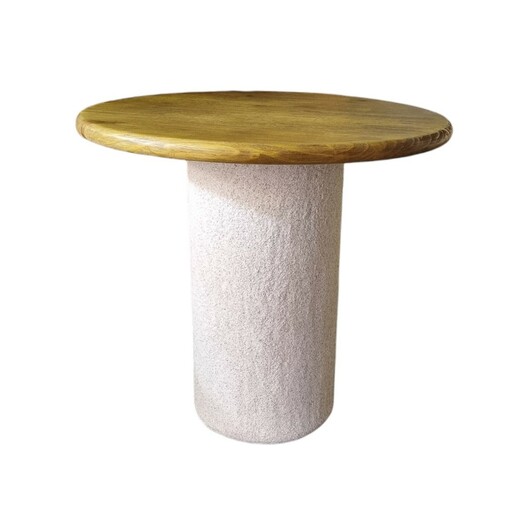 Mesa Auxiliar Ágata Arenato Caqui (Tampo Madeira Castanho Claro)