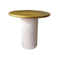 Mesa Auxiliar Ágata Arenato Caqui (Tampo Madeira Castanho Claro) - imagem principal